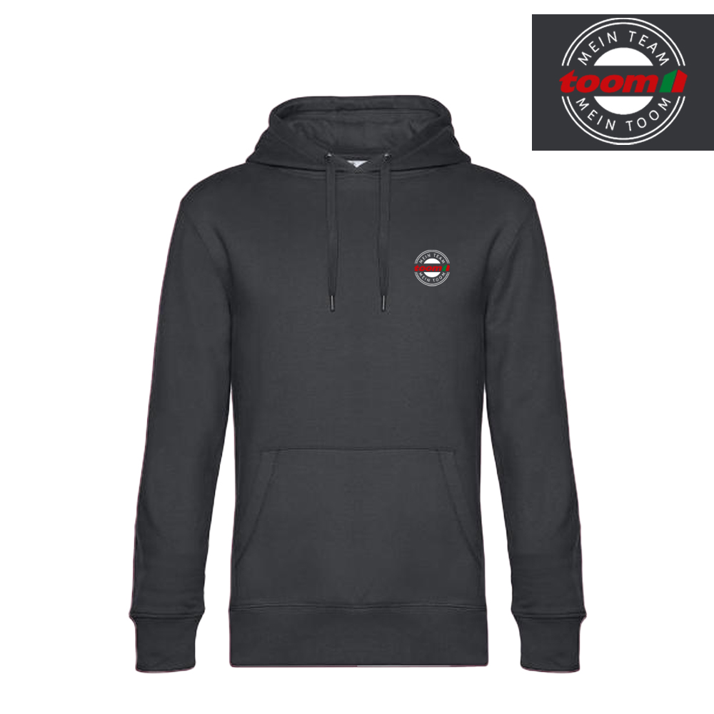 Bestickter B&C Hoodie Unisex aus nachhaltigen Fasern Asphalt M