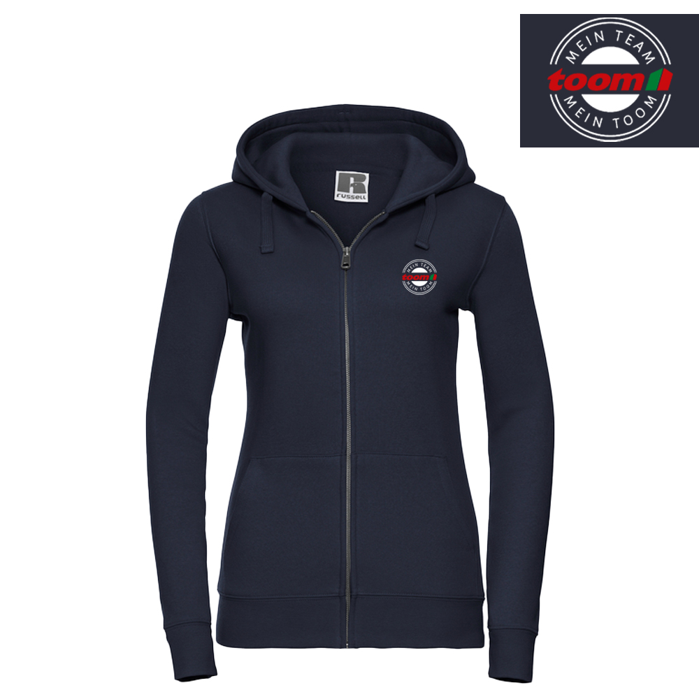 Bedruckte toom Hoodie Jacke Damen french navy XL
