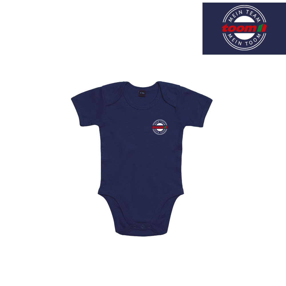 Bedruckter Baby Bodysuit nautical navy 12-18 Monate